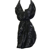 Wrapables Lightweight Musical Notes Infinity Scarf, Black