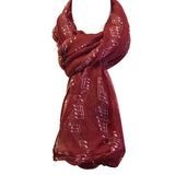 Wrapables Lightweight Musical Notes Infinity Scarf, Red