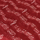 Wrapables Lightweight Musical Notes Infinity Scarf, Red