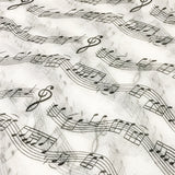 Wrapables Lightweight Musical Notes Infinity Scarf, White