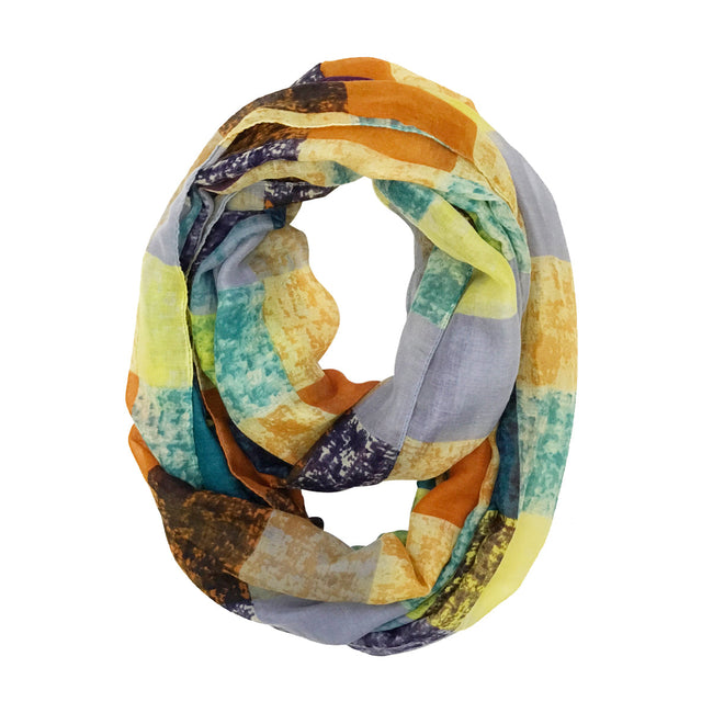 Wrapables Lightweight Infinity Scarf, Multicolor Square