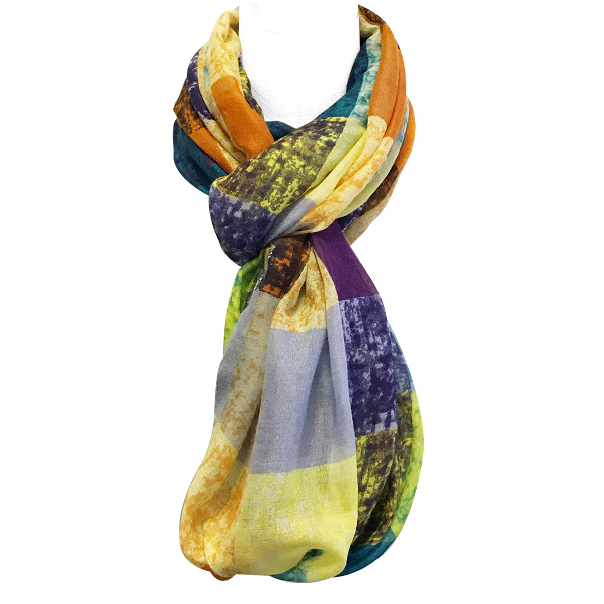 Wrapables Lightweight Infinity Scarf, Multicolor Square