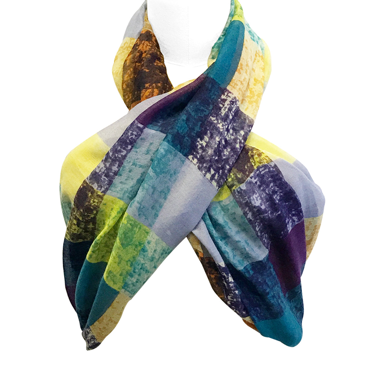 Wrapables Lightweight Infinity Scarf, Multicolor Square