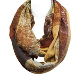 Wrapables Lightweight Infinity Scarf, Brown Square