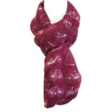 Wrapables Lightweight Vintage Bicycle Infinity Scarf, Red