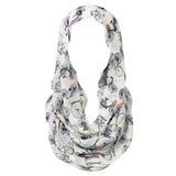Wrapables Lightweight Vintage Bicycle Infinity Scarf, White