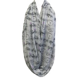 Wrapables Lightweight Vintage Bicycle Infinity Scarf, Gray