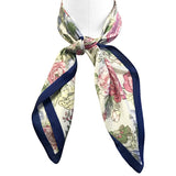 Wrapables Silk Blend Neckerchief 24 x 24 Inch Square Scarf