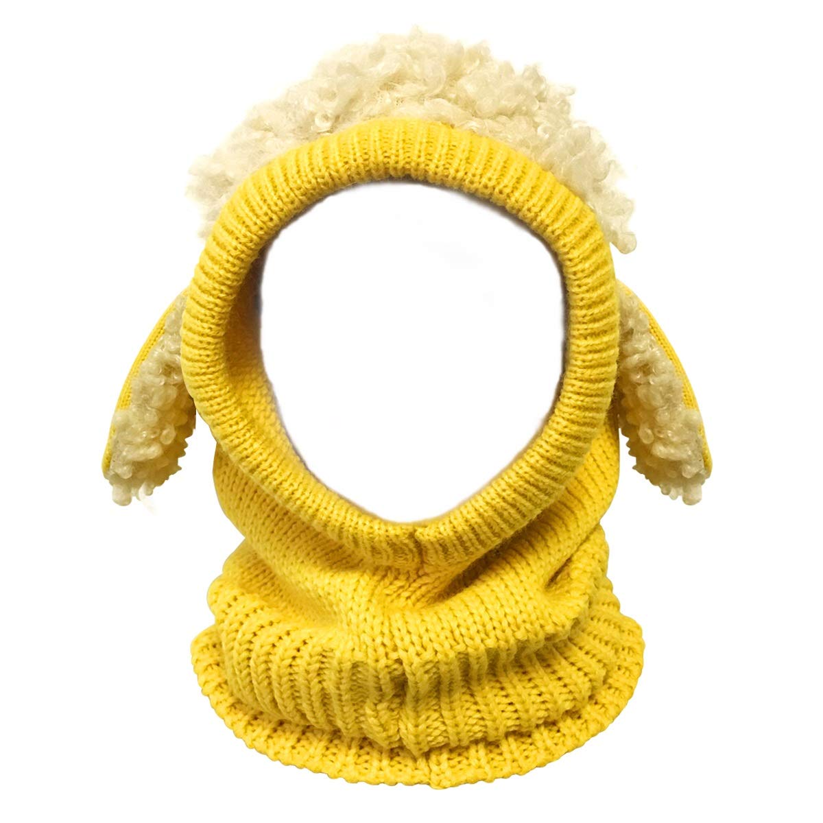 Wrapables Winter Warm Knitted Animal Ears Earflap Hood Beanie Hat for Baby and Toddlers