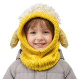 Wrapables Winter Warm Knitted Animal Ears Earflap Hood Beanie Hat for Baby and Toddlers