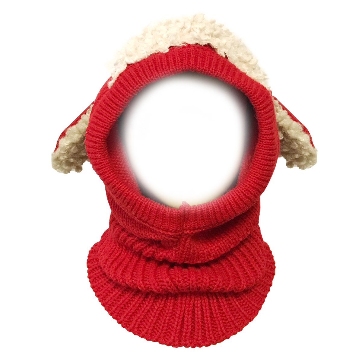 Wrapables Winter Warm Knitted Animal Ears Earflap Hood Beanie Hat for Baby and Toddlers