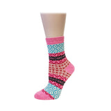 Wrapables Women's Thick Winter Warm Wool Socks (Set of 5), Boho