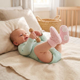 Wrapables Fleece Baby Booties with Anti-Skid Bottoms