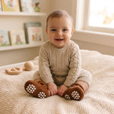Wrapables Fleece Baby Booties with Anti-Skid Bottoms