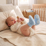 Wrapables Fleece Baby Booties with Anti-Skid Bottoms