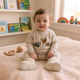 Wrapables Fleece Baby Booties with Anti-Skid Bottoms