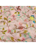 Wrapables Lightweight Bird Print Long Scarf, Pink