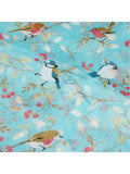 Wrapables Lightweight Bird Print Long Scarf, Sky Blue