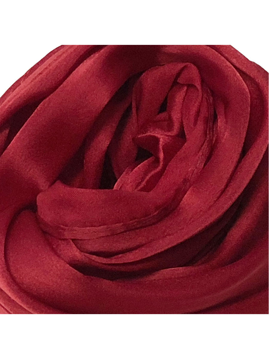 Wrapables Lightweight Silky Satin Solid Colored Scarf (Set of 2), Maroon and Black