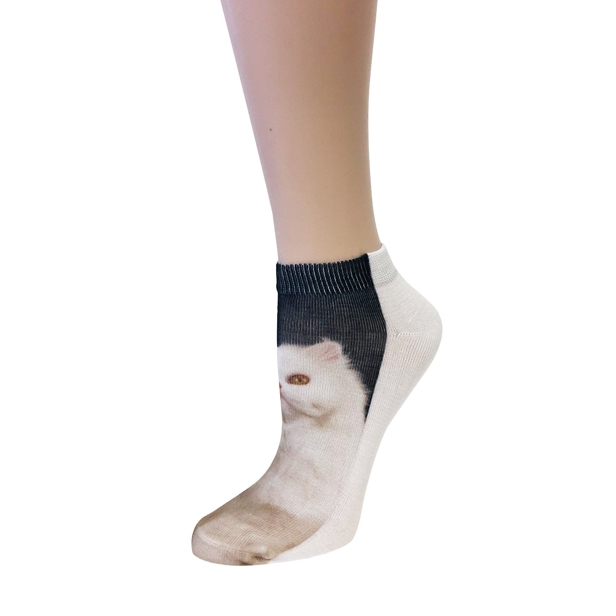 Wrapables 3D Novelty Funny Ankle Socks-Crazy Cats