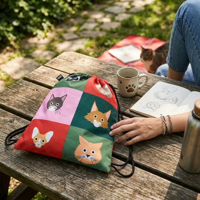 LOQI Stephen Cheetham Cats Backpack