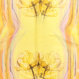 Wrapables Lightweight Sheer Silky Feeling Georgette Scarf, Yellow Floral