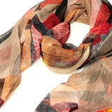 Wrapables Lightweight Sheer Silky Feeling Georgette Scarf, Black Eco-Trendy