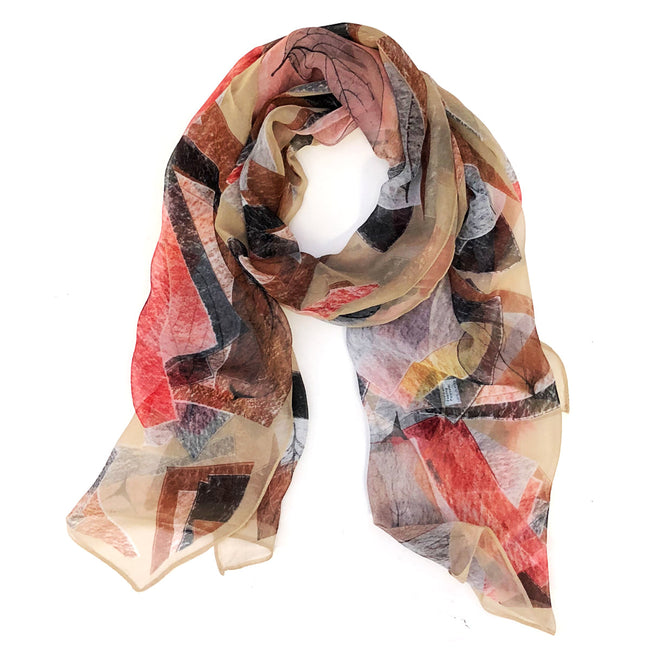 Wrapables Lightweight Sheer Silky Feeling Georgette Scarf, Taupe Eco-Trendy