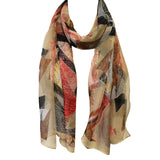 Wrapables Lightweight Sheer Silky Feeling Georgette Scarf, Taupe Eco-Trendy