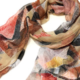 Wrapables Lightweight Sheer Silky Feeling Georgette Scarf, Taupe Eco-Trendy