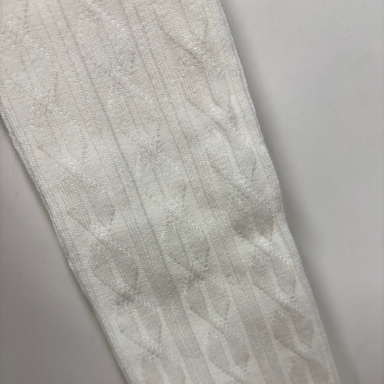 Wrapables Women's Cable Knit Knee High Boot Socks, Cream