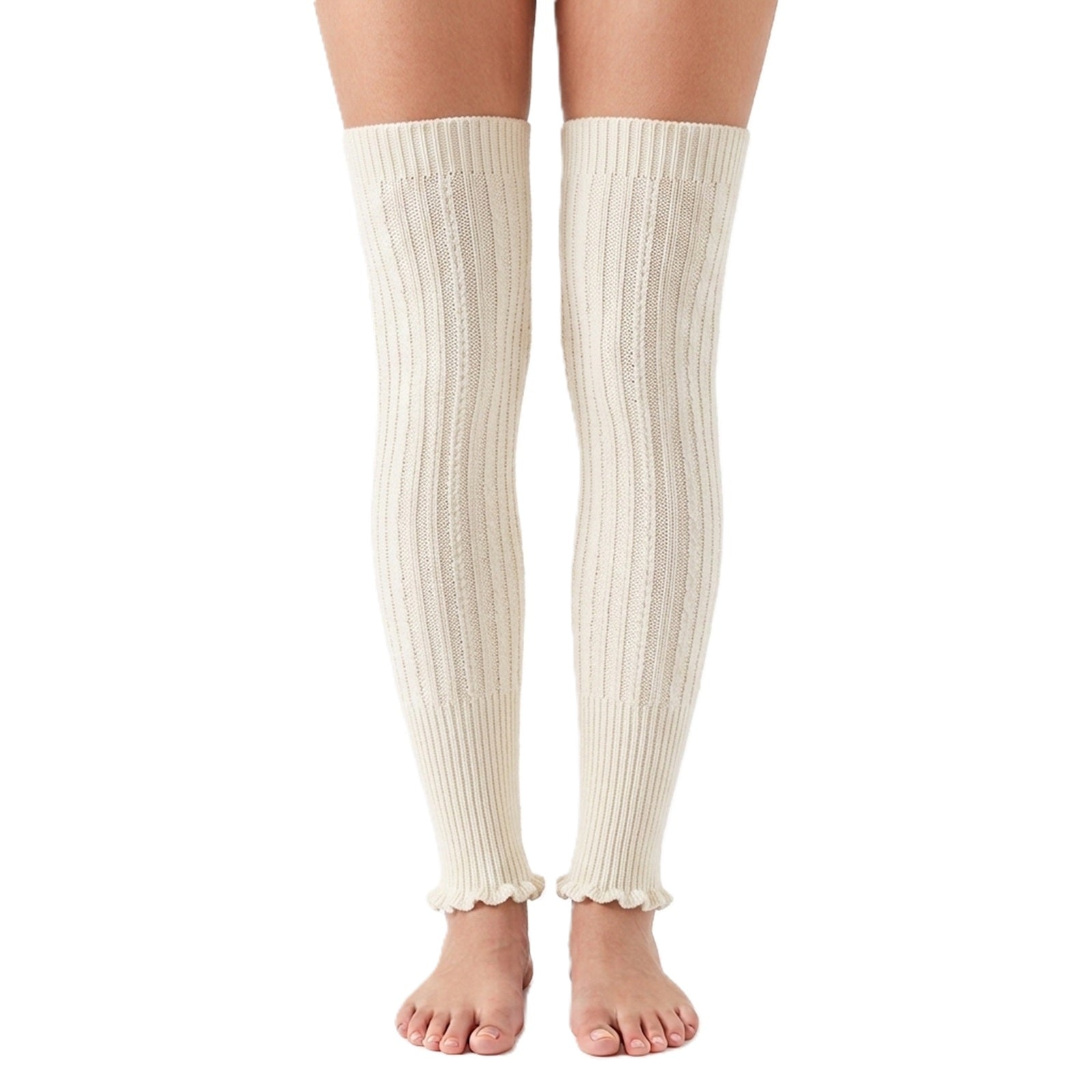Wrapables Women's Ribbed Warm Knitted Leg Warmers