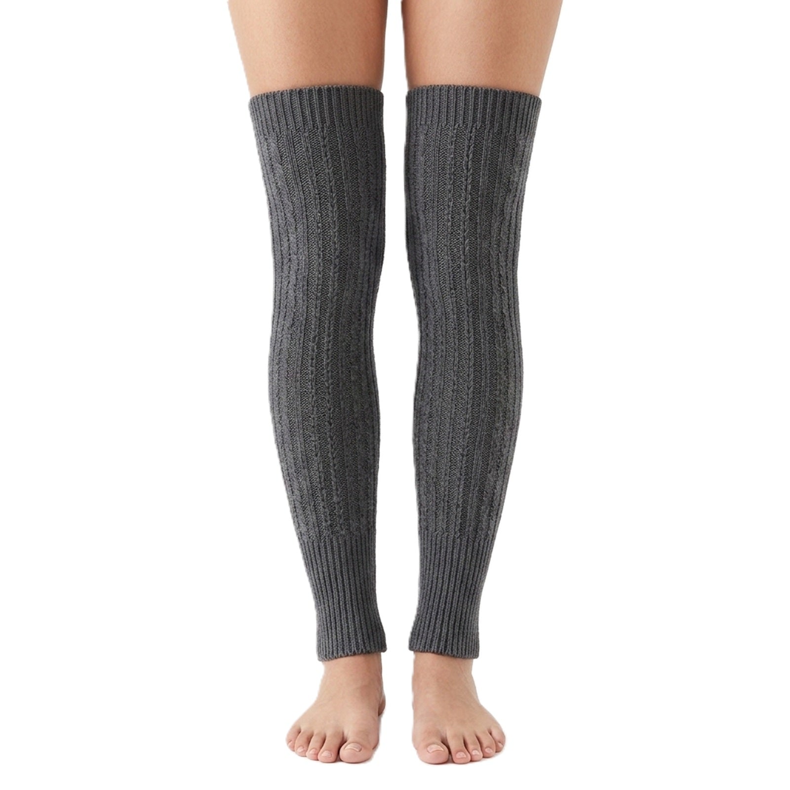 Wrapables Women's Ribbed Warm Knitted Leg Warmers