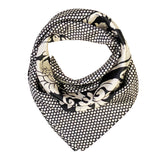 Wrapables Silky Feeling Satin Square Scarf, Floral Damask