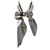 Wrapables Silky Feeling Satin Square Scarf, Floral Damask