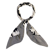 Wrapables Silky Feeling Satin Square Scarf, Floral Damask