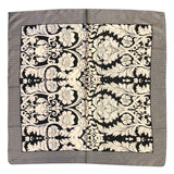 Wrapables Silky Feeling Satin Square Scarf, Floral Damask