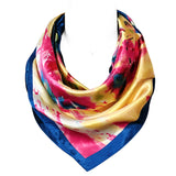 Wrapables Silky Feeling Satin Square Scarf, Inkblot Meadow