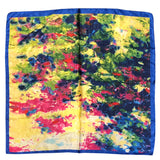 Wrapables Silky Feeling Satin Square Scarf, Inkblot Meadow