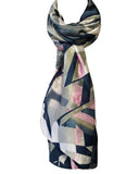 Wrapables Silk Like Satin Polyester Large Scarf Wrap, Starburst