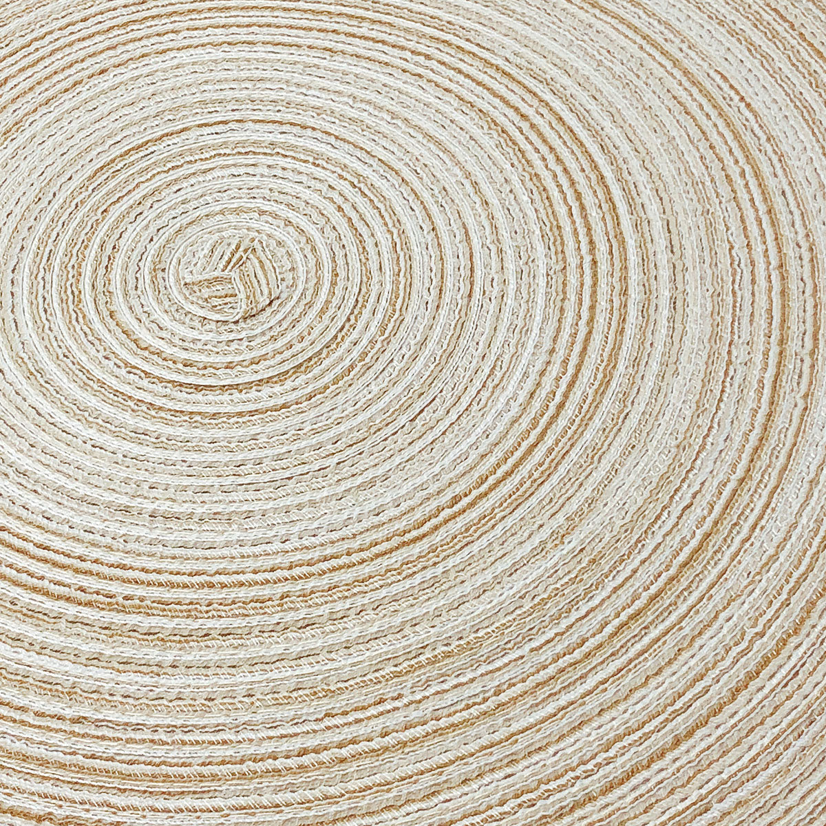 Wrapables 15" Woven Round Placemats (Set of 6), Beige