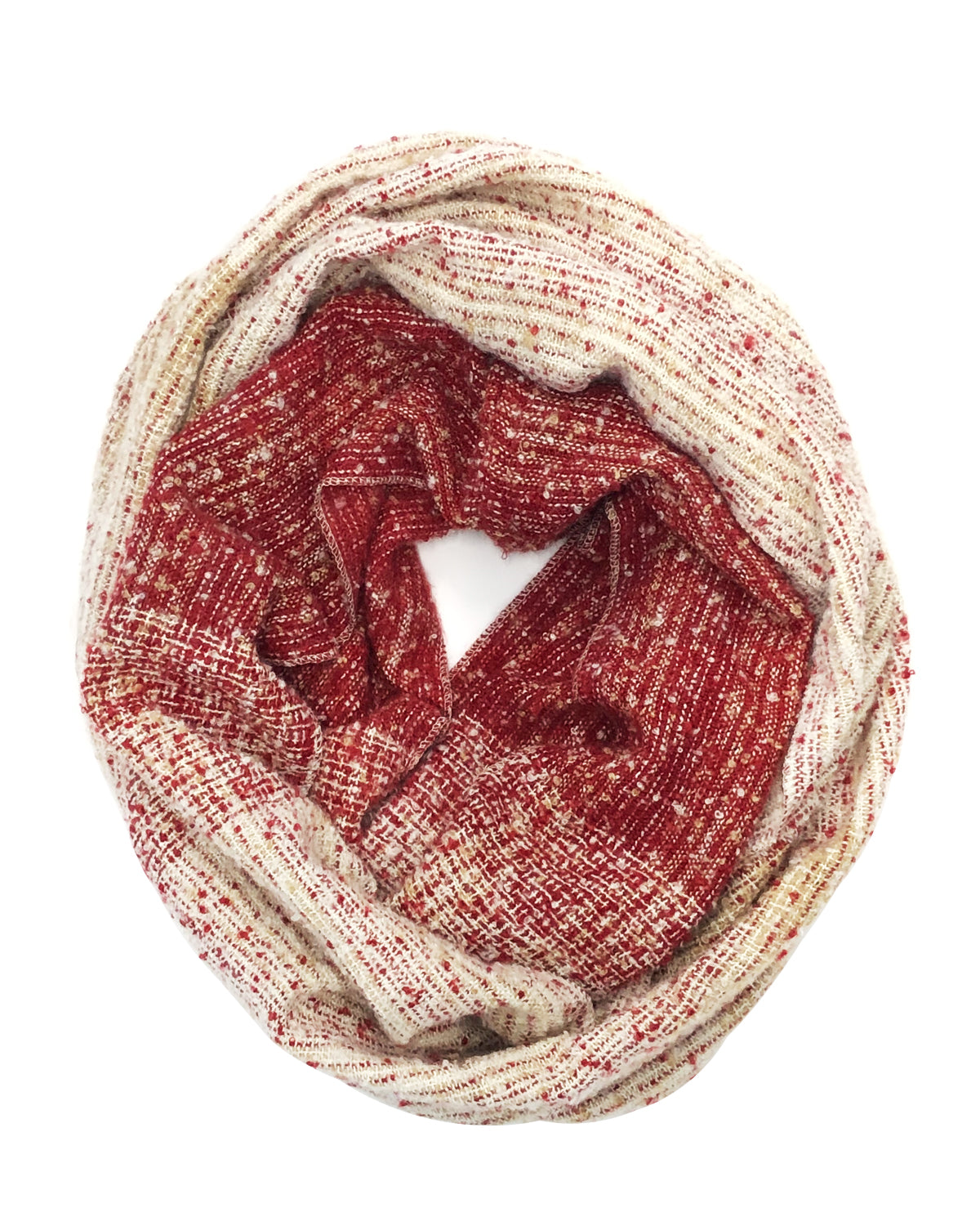 Wrapables Warm Fall and Winter Infinity Scarf, Red