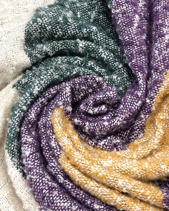 Wrapables Warm Fall and Winter Infinity Scarf, Set-Purple and Hunter Green