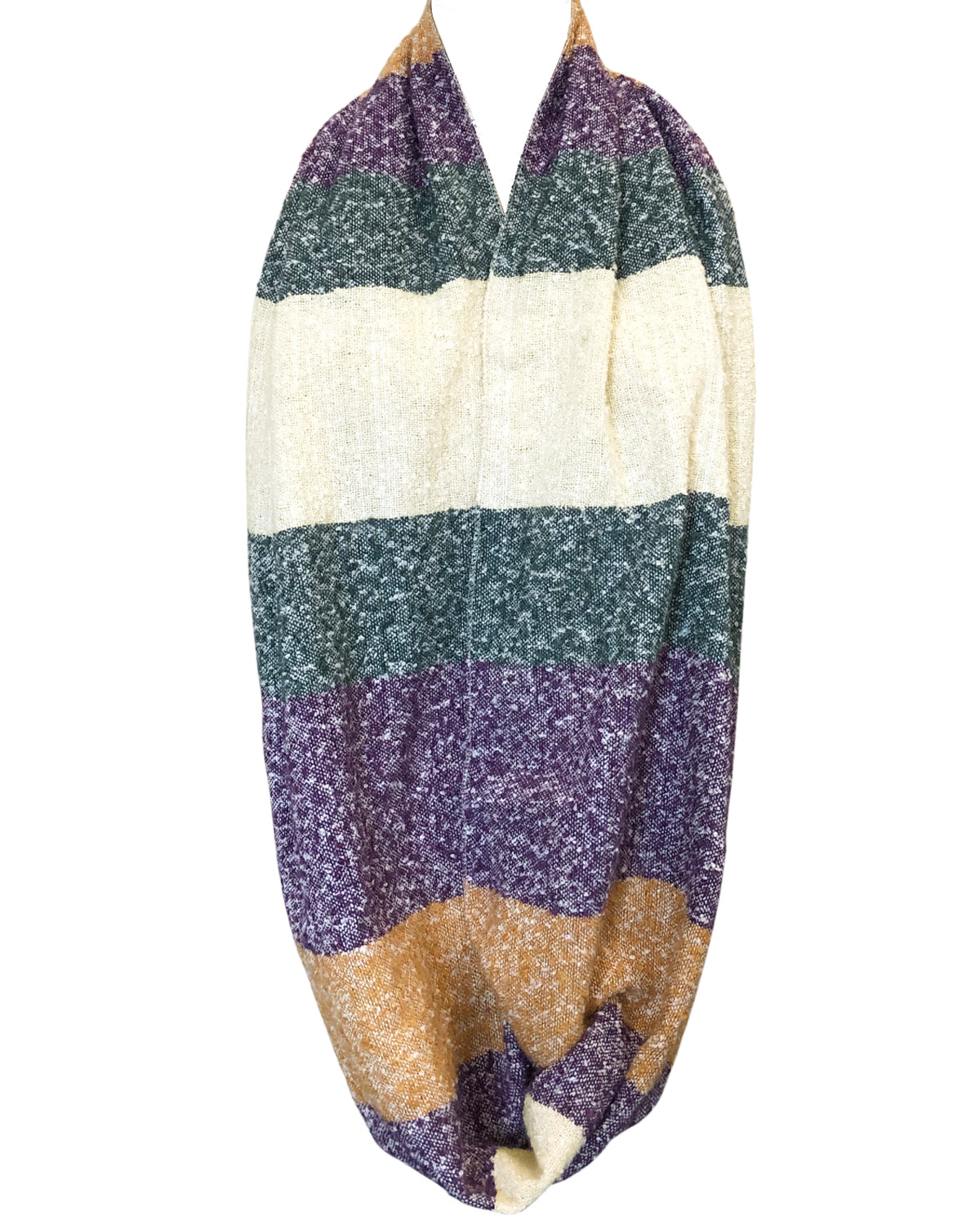 Wrapables Warm Fall and Winter Infinity Scarf, Set-Purple and Hunter Green