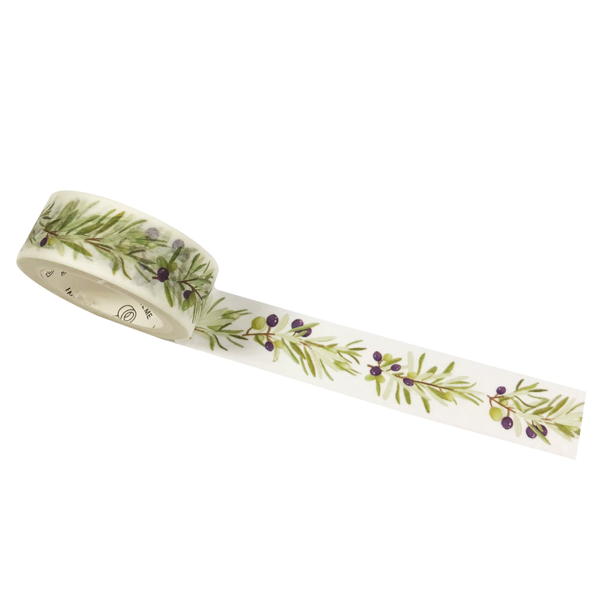 Wrapables Flowers and Greens Washi Masking Tape, 15mm x 7m