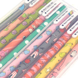 Wrapables Cute Novelty Gel Ink Pens, 0.5mm Fine Point (Set of 10) for School, Office, Stationery, Cartoon Animal Black Ink