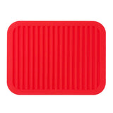 Wrapables Silicone Trivet, Multi-use Durable Flexible Non-Slip Insulated Silicone Mat (Set of 2), Red