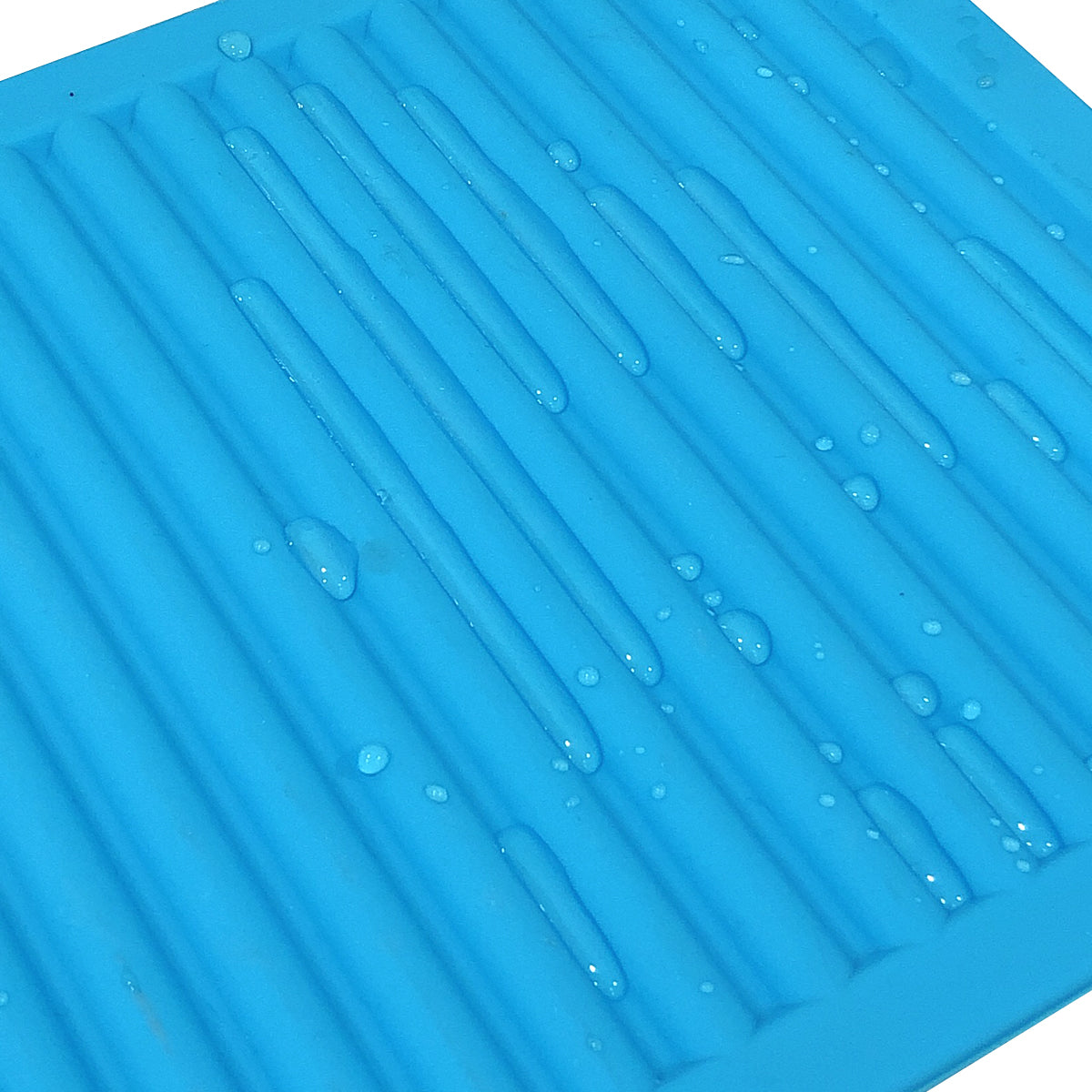 Wrapables Silicone Trivet, Multi-use Durable Flexible Non-Slip Insulated Silicone Mat (Set of 2), Blue