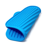 Wrapables Silicone Trivet, Multi-use Durable Flexible Non-Slip Insulated Silicone Mat (Set of 2), Blue