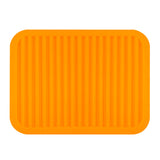 Wrapables Silicone Trivet, Multi-use Durable Flexible Non-Slip Insulated Silicone Mat (Set of 2), Orange